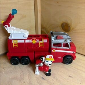 Paw patrol big truck pup Marshall & vehicle. Excellent condition. Hard to find.